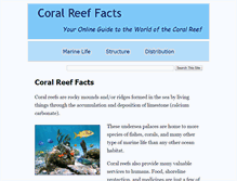 Tablet Screenshot of coral-reef-info.com